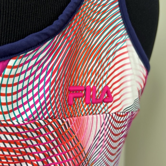 FILA x CHRISTOPHER BEVANS Women's Athletic Tennis Multicolor Tank Top M - Picture 8 of 11